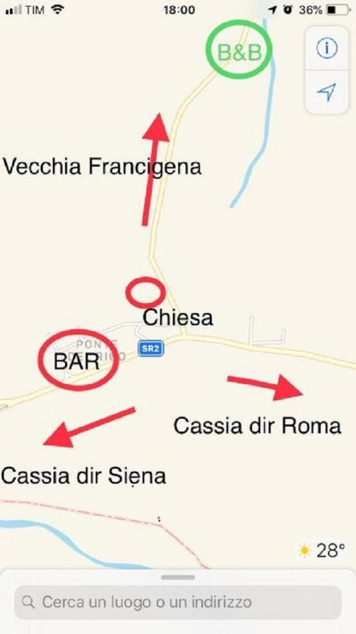 Francigena Bed & Breakfast San Casciano dei Bagni Luaran gambar